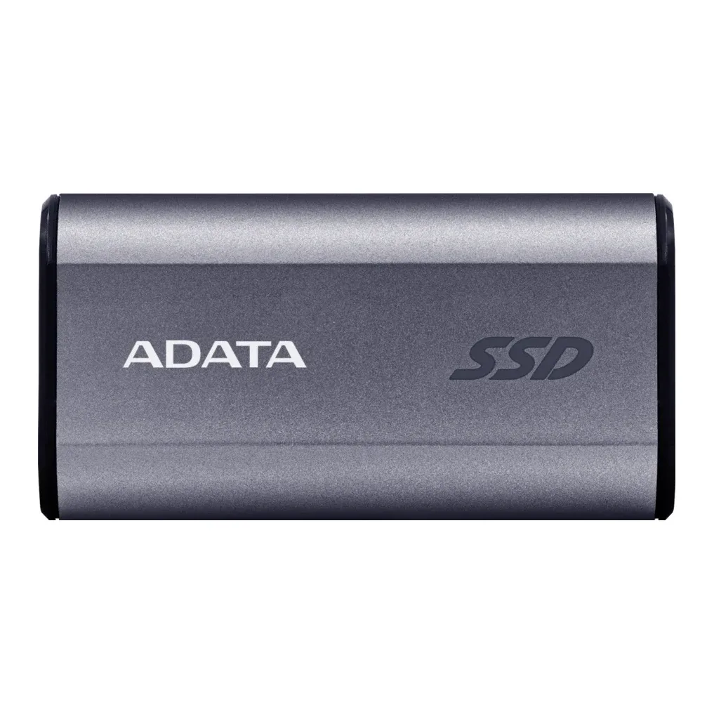 Adata SC750 (SC750-1000G-CCBK) 1TB USB-C Portable SSD USB 3.2 Gen 2 Up to 1000 MB/s Black Titanium Compatible with Windows, iOS, Android, PlayStation, XBox & Handheld Consoles