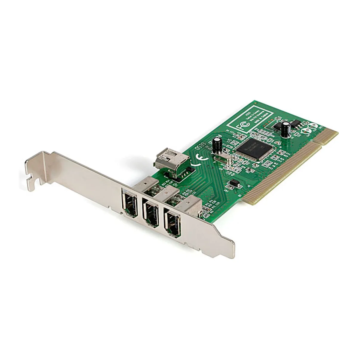 Startech 4 port PCI 1394a FireWire Adapter Card - 3 External 1 Internal FireWire PCI Card for Laptops (PCI1394MP) - FireWire adapter - PCI - Firewire - 3 ports