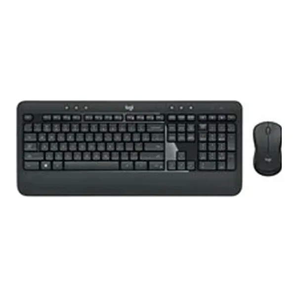 Logitech MK540 Advanced Wireless Keyboard and Mouse Combo for Windows, 2.4 GHz Unifying USB-Receiver, Multimedia Hotkeys, 3-Year Battery Life, for PC, Laptop, QWERTY UK Layout, Black