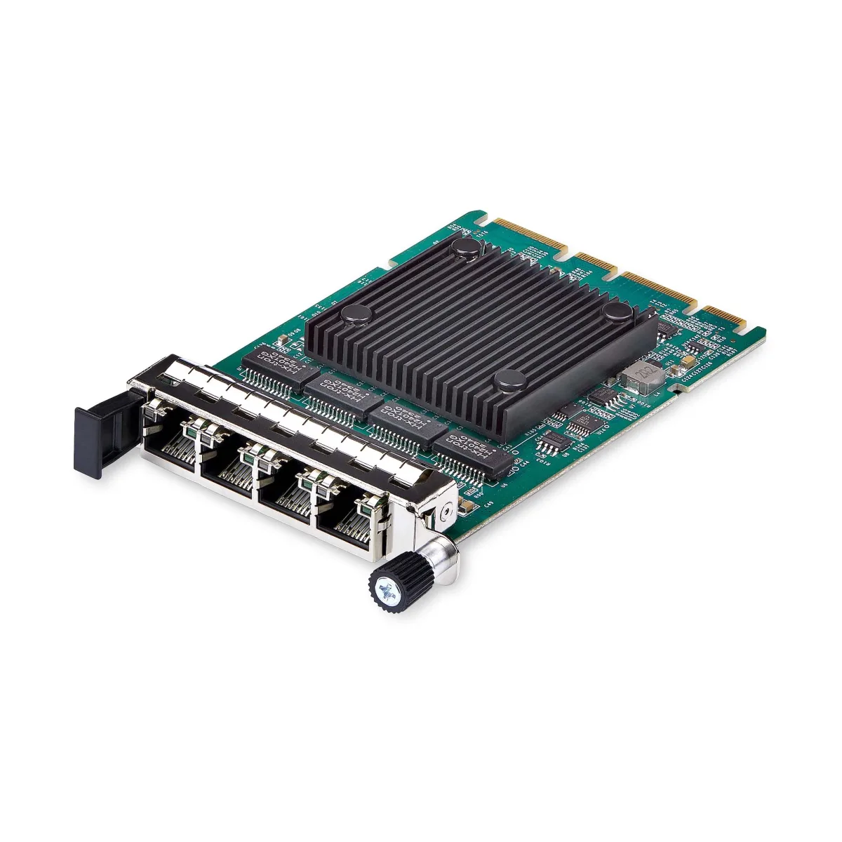 Startech 4-Port RJ45 Gigabit OCP 3.0 Server Network Card, Intel I350 - Network adapter - OCP 3.0 - Gigabit Ethernet x 4 - silver, green - for P/N: 45PATCH10BK, 45PATCH6BK, N6PATCH10BK, N6PATCH5BK, N6PATCH5BL