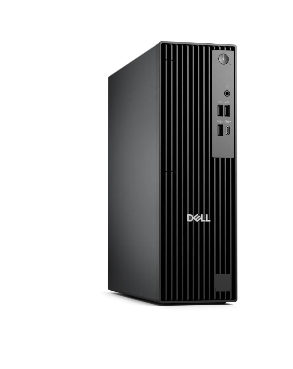 Dell Pro Slim QCS1250 - AI PC - slim desktop Core Ultra 7 265 / up to 5.3 GHz - RAM 16 GB - SSD 512 GB - NVMe, TLC - Intel Graphics - Gigabit Ethernet - Win 11 Pro - monitor: none - black - BTS - with 1 Year Basic Onsite (AT, DE - 2 Years)
