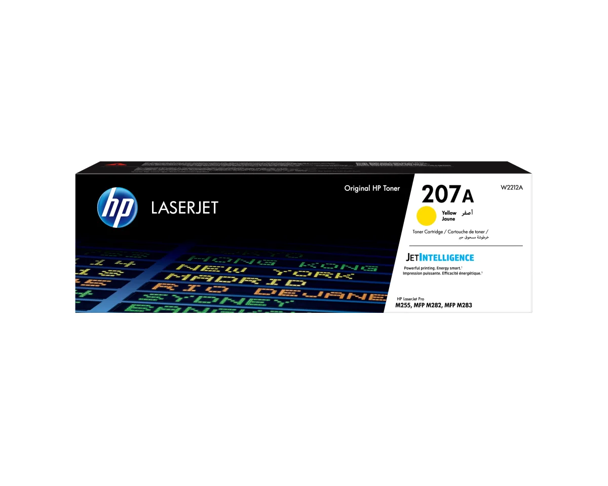 HP 207A YELLOW LASERJET TONER CARTRIDGE
