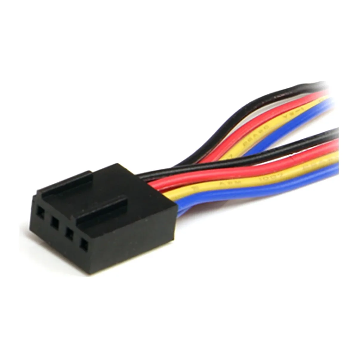 StarTech 12in 4 Pin Fan Power Splitter Cable - F/M - 1ft Fan Y Cable - 1ft 4-pin Fan Splitter Cable (FAN4SPLIT12)
