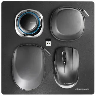 3Dconnexion SpaceMouse Wireless Kit 2 - 3D mouse - ergonomic - 2 buttons - wireless, wired - 2.4 GHz