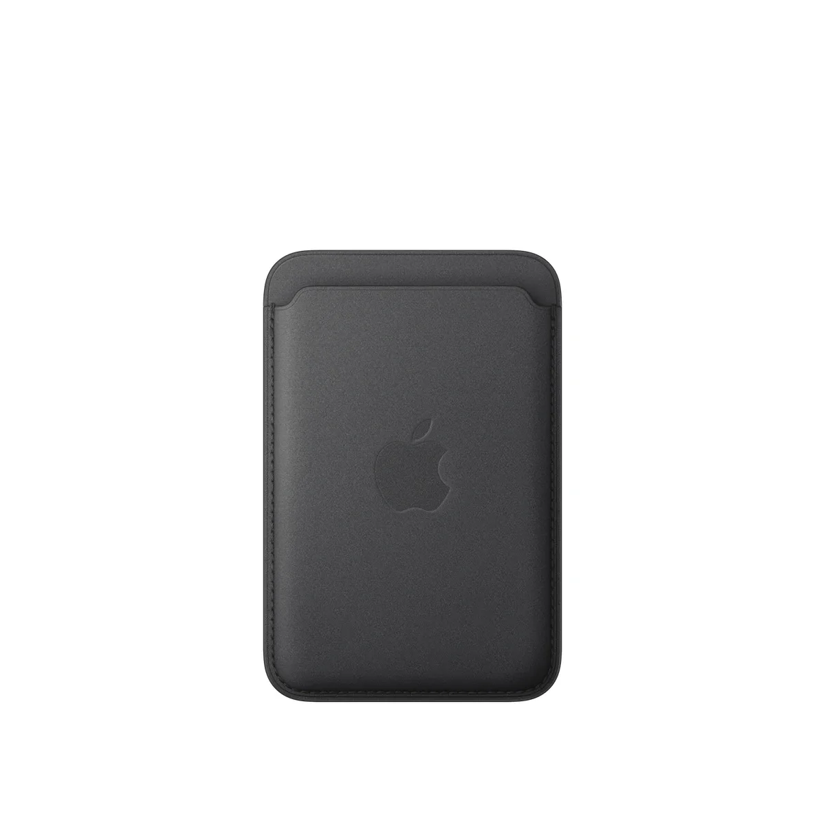 Apple - Wallet for mobile phone / credit card - MagSafe compatibility - microtwill, FineWoven - black - for iPhone 12, 13, 14, 15, 16, 16e, 17, 17e, 18, Air