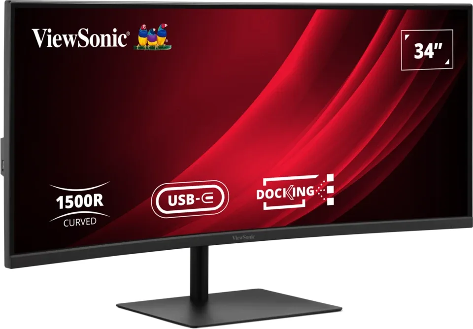 ViewSonic VG3419C-2 - LED monitor - curved - 34" - 3440 x 1440 UWQHD @ 120 Hz - VA - 300 cd/m² - 3000:1 - HDR10 - 3.5 ms - HDMI, DisplayPort, USB-C - speakers