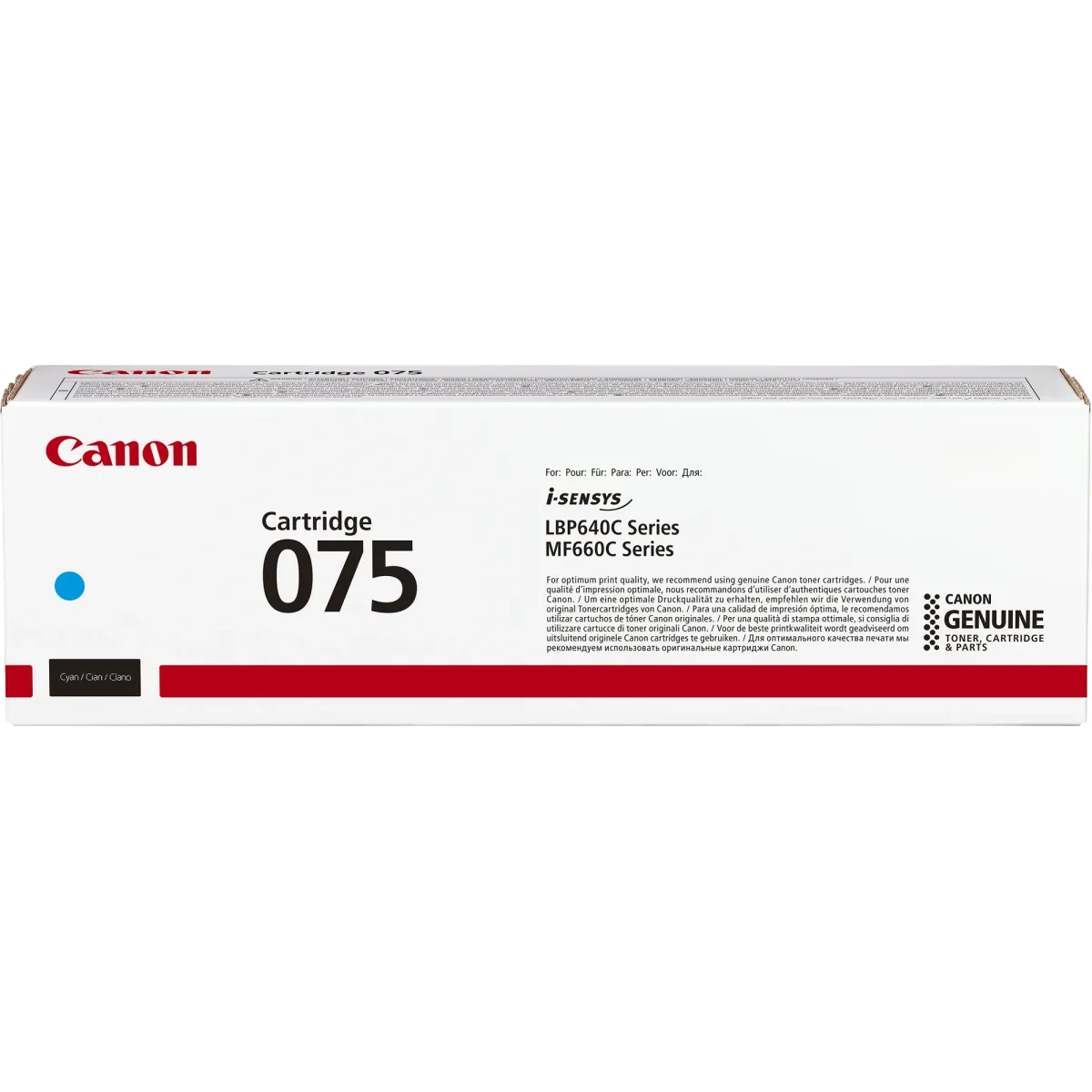 Canon 075 - Cyan - original - box - toner cartridge