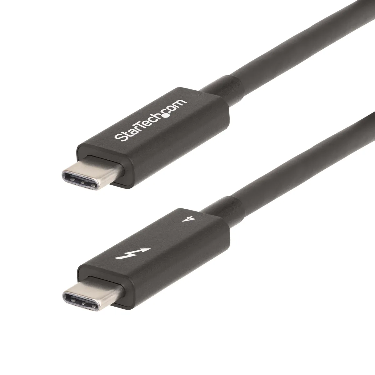 StarTech - Thunderbolt cable - USB-C (M) to USB-C (M) - USB4 / Thunderbolt 3 / Thunderbolt 4 / Thunderbolt 5 / DisplayPort 2.1 - 80 cm - halogen-free, passive, 8K60Hz support, 4K240Hz support, USB Power Delivery (240W) - white