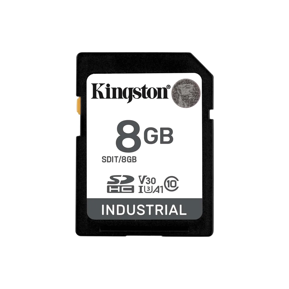 Kingston SDIT/8GB 8GB Sdhc Industrial C10 -40C to 85C Uhs-i U3 V30 A1 Pslc