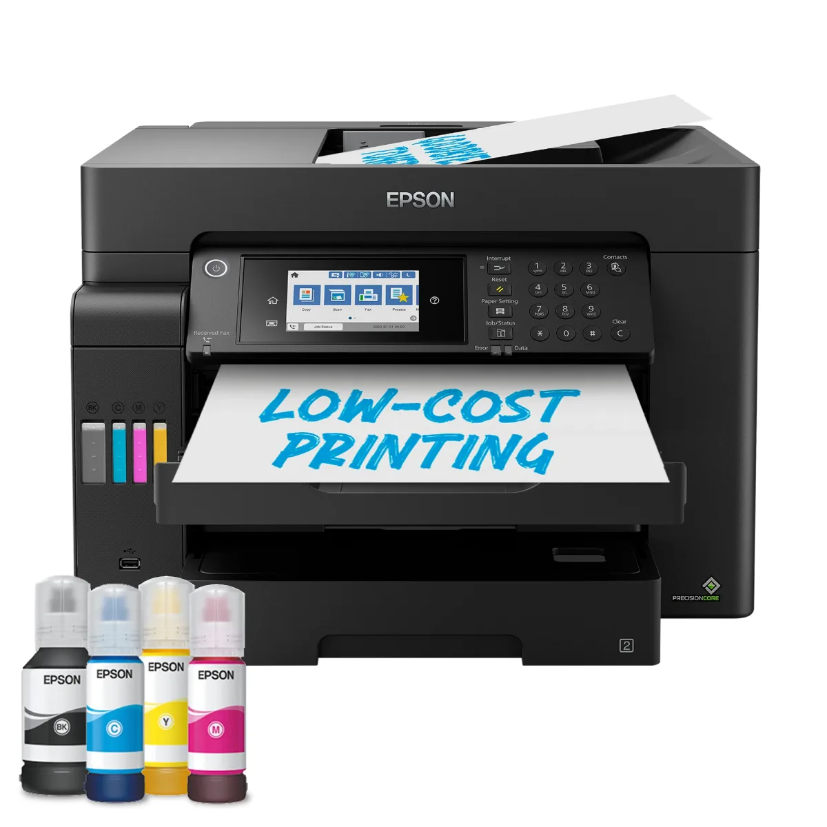 Epson EcoTank ET-16605 Colour A3 Multifuncion Printer. Up to 25ppmipm. Print/Copy/Scan. Duplex. 2 Trays. One set of replacement inks prints up to 7,500 pages in black and 6,000 pages in colour