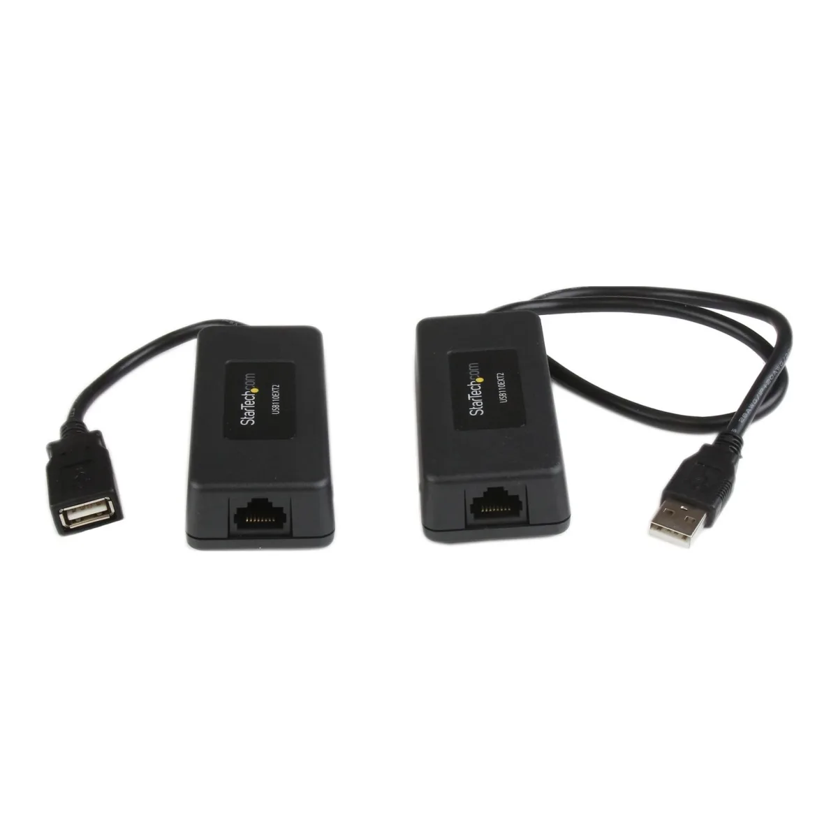 Startech 1-Port USB 1.1 Extender - Up to 131 ft (40 m) over Cat5/Cat6 Extension - Up to 12 Mbps USB 1.1 Ethernet Extender (USB110EXT2) - USB extender - USB - over CAT 5/6 - up to 40 m - for P/N: UUSBOTG