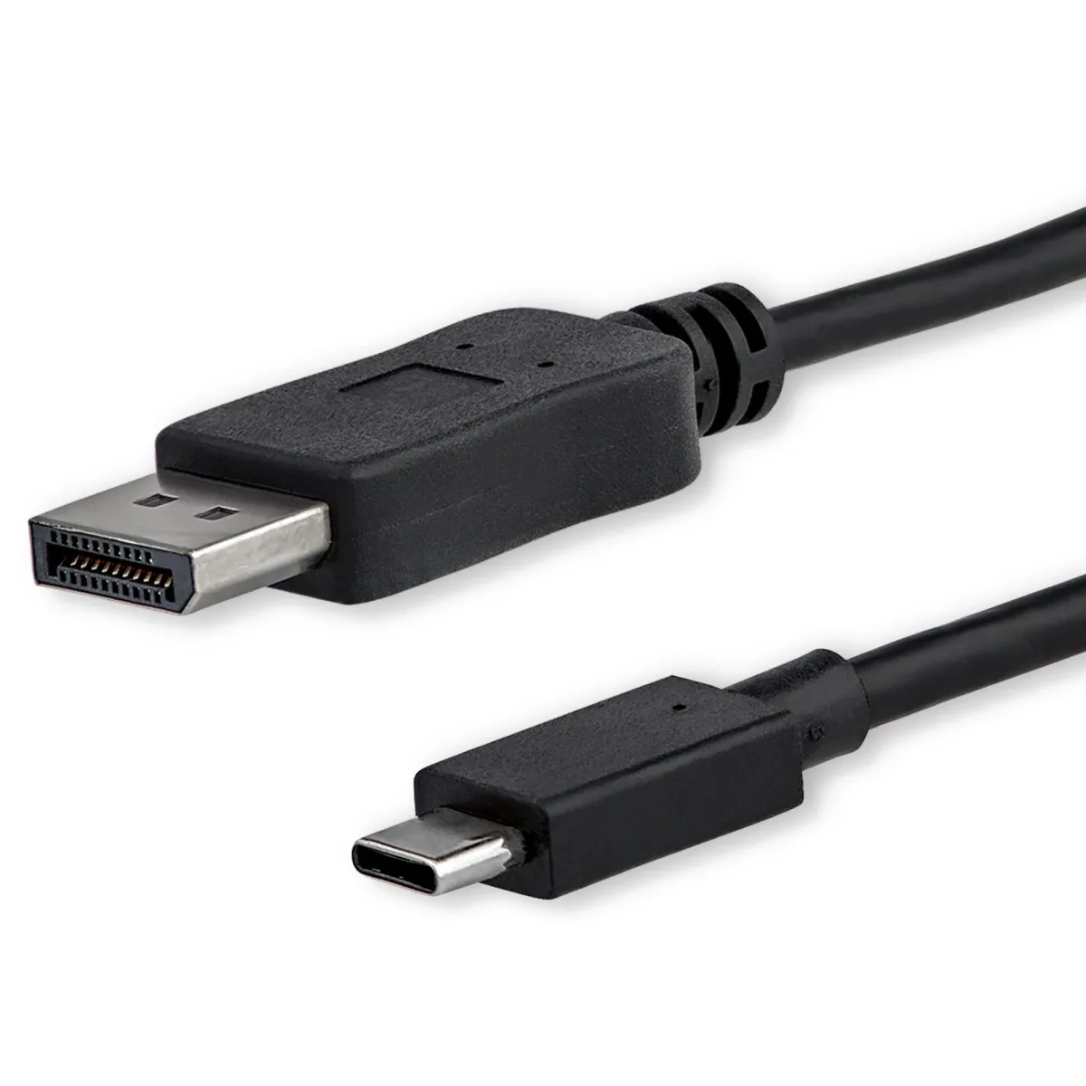 StarTech 6ft/1.8m USB C to DisplayPort 1.2 Cable 4K 60Hz, USB-C to DisplayPort Adapter Cable HBR2, USB Type-C DP Alt Mode to DP Monitor Video Cable, Works with Thunderbolt 3, Black - USB-C Male to DP Male - DisplayPort cable - USB-C (M) to DisplayPort (M) - Displayport 1.2/Thunderbolt 3 - 1.8 m - 4K60Hz (3840 x 2160) support - black - for P/N: TB33A1C, TB3DK2DPPD, TB3DK2DPPDUE, TB3DK2DPW, TB3DK2DPWUE, TB3DKDPMAW, TB3DKDPMAWUE