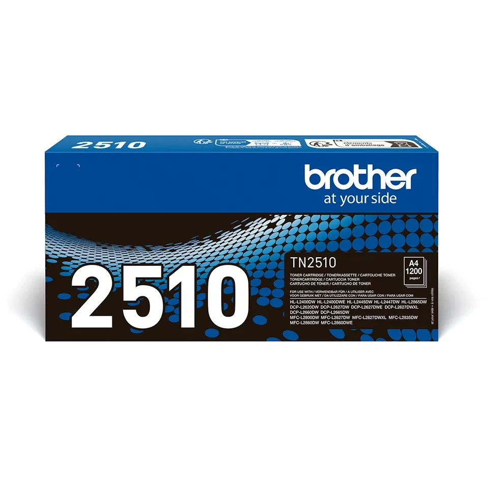 Brother TN-2510 - High capacity - black - original - box - toner cartridge - for Brother DCP-L2620, L2627, L2660, HL-L2400, L2445, L2447, MFC-L2800, L2827, L2860