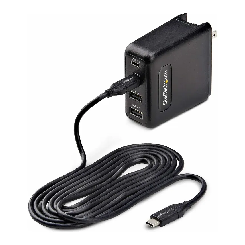 Startech 7 Port USB Charging Station with 5x 1A Ports and 2x 2A Ports - Charging strip + AC power adapter - 5 A - 7 output connectors (USB) - black - Europe