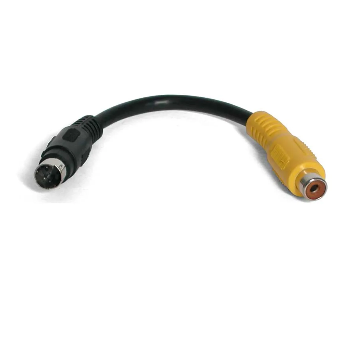 Startech 6in S-Video to Composite Video Adapter Cable - Adapter - S-Video / composite video - 4 pin mini-DIN male to RCA female - 15 cm