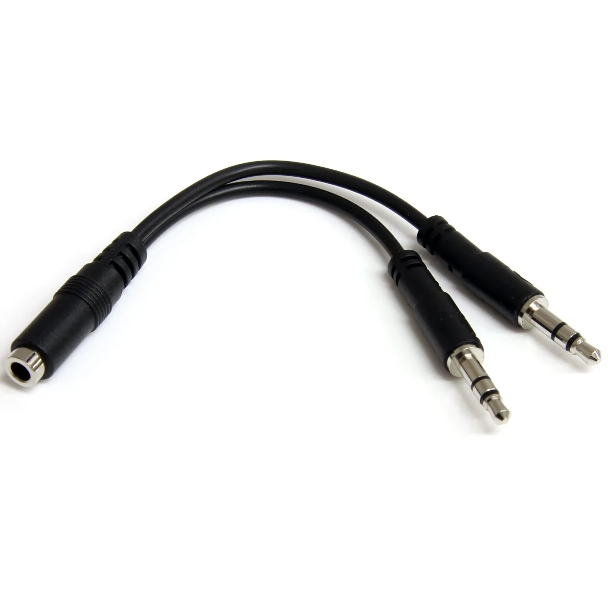 Startech 3.5mm 4 Position to 2x 3 Position 3.5mm Headset Splitter Adapter - F/M - 3.5mm headset Adapter Cable (MUYHSFMM)