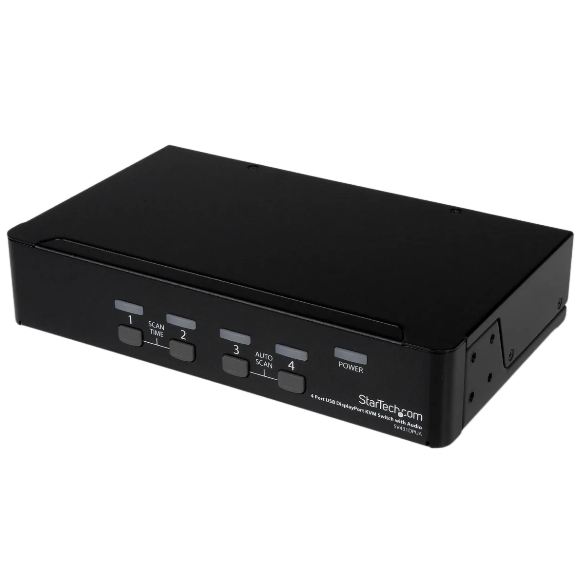Startech 4 Port DisplayPort KVM Switch w/ Audio - USB, Keyboard, Video, Mouse, Computer Switch Box for 2560x1600 DP Monitor (SV431DPUA) - KVM / audio / USB switch - 4 x KVM / audio / USB - 1 local user - desktop - for P/N: DP4N1USB6, IM12D1500P, SV431RACK, SVA12M2NEUA, SVA12M5NA