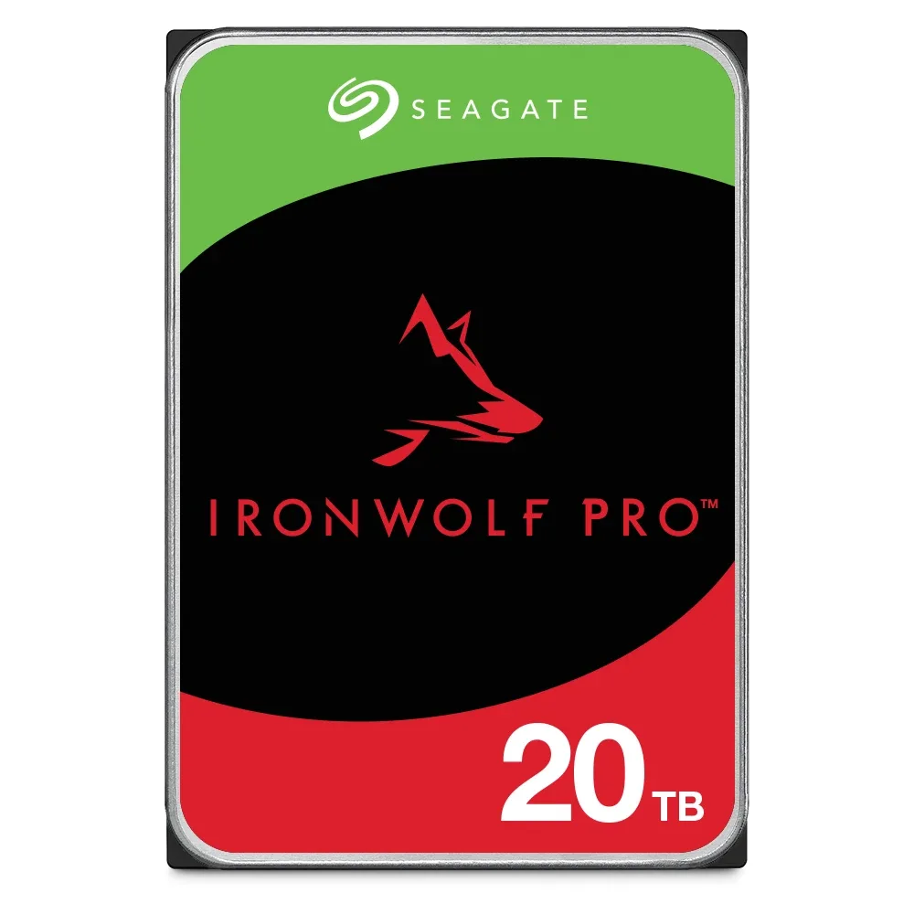 Seagate IronWolf Pro ST20000NT001 - Hard drive - 20 TB - internal - 3.5" - SATA 6Gb/s - 7200 rpm - buffer: 256 MB - with 3 years Seagate Rescue Data Recovery
