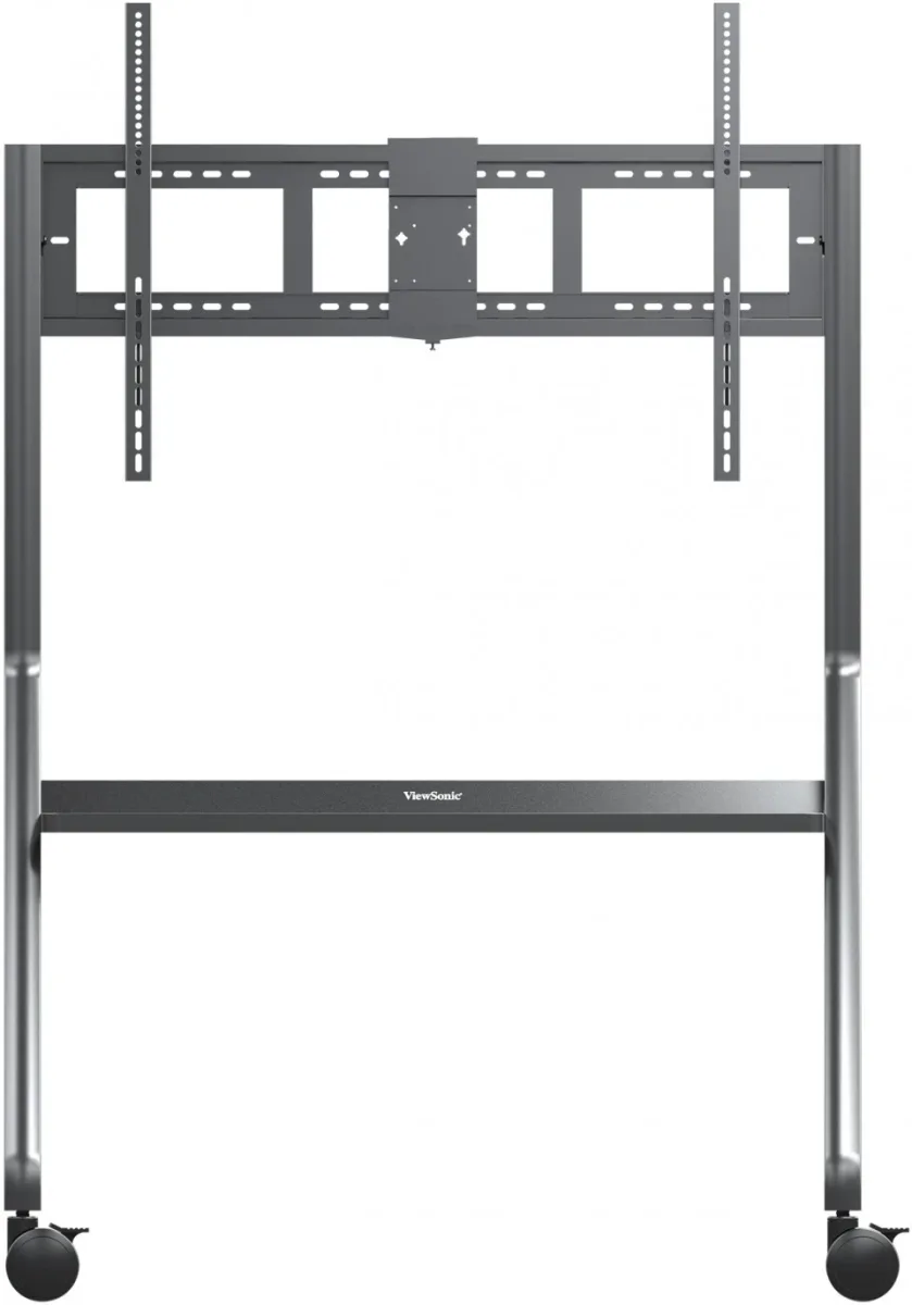ViewSonic VB-STND-009 - Cart - for interactive flat panel / LCD display - slim trolley - steel, polyurethane (PU) wheels - screen size: 65"-105" - mounting interface: up to 1000 x 600 mm