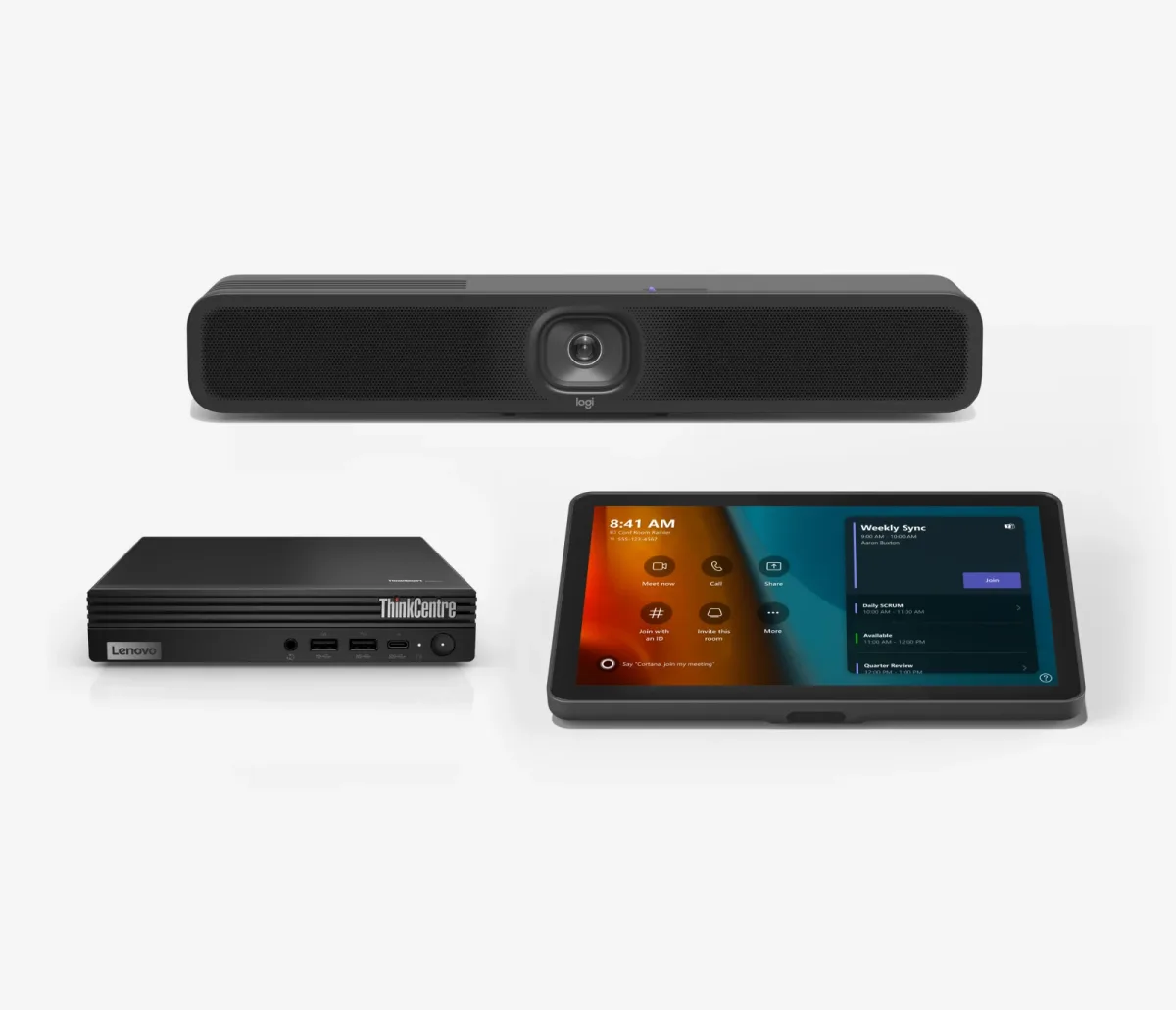 Logitech Entry Level Small Room Solution - Video conferencing kit - Certified for Microsoft Teams Rooms - power adapter included
