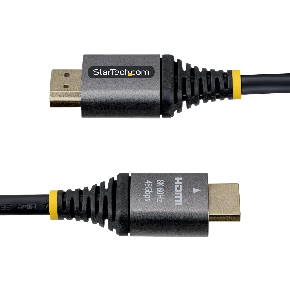 Startech - Ultra High Speed - HDMI cable - HDMI male to HDMI male - 30 cm - shielded - black & silver - 4K120Hz support, 8K60Hz support, passive