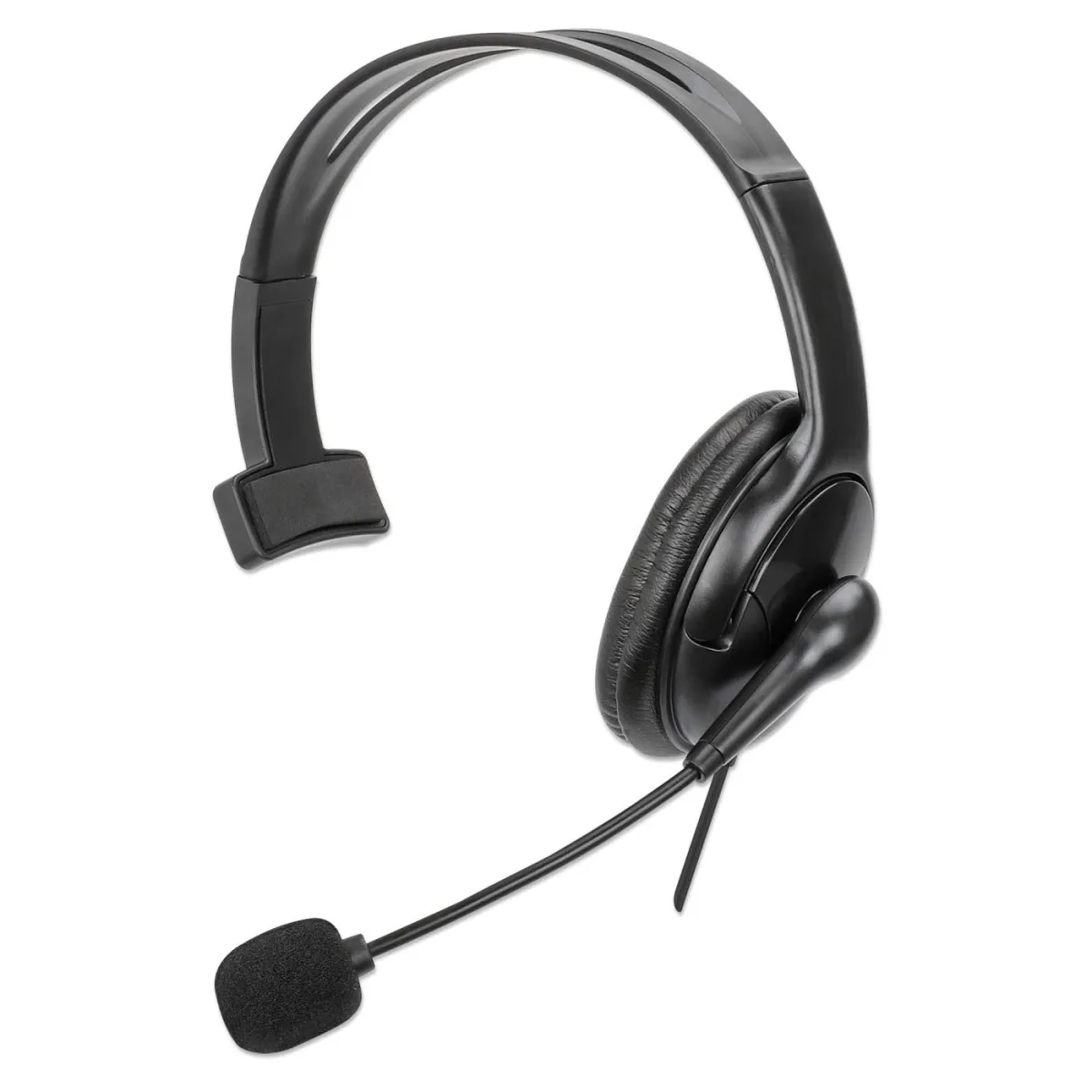 Manhattan 180849 Headset Mono USB-A Over-ear- Retail Box Reversible Microphone