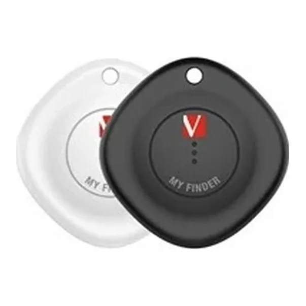 Verbatim MYF-02 My Finder Bluetooth Item Finder 2 Pack Black /White