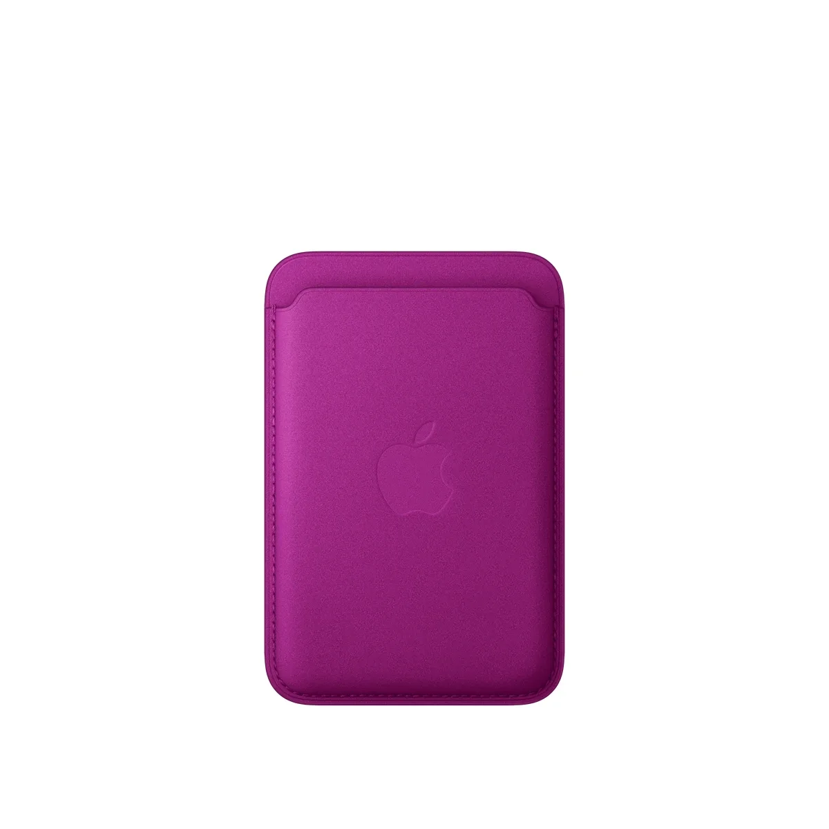 Apple - Wallet for mobile phone / credit card - MagSafe compatibility - microtwill, FineWoven - magenta - for iPhone 12, 13, 14, 15, 16, 16e, 17, 17e, 18, Air