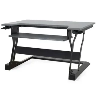 Ergotron WorkFit-T Sit-Stand Desktop Workstation - Stand for LCD display / keyboard / mouse / notebook - black - screen size: up to 30" - desktop