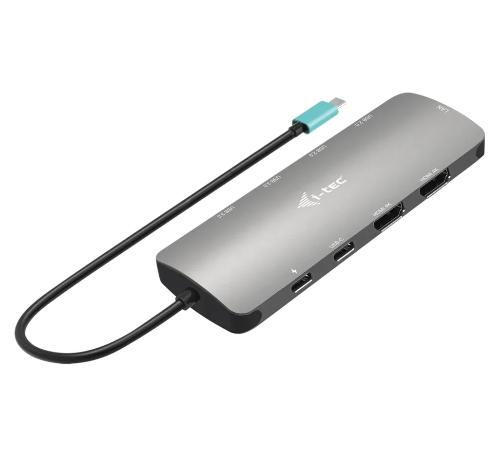 USB-C METAL NANO 2X HDMI DOCKING STATION + PD 100W