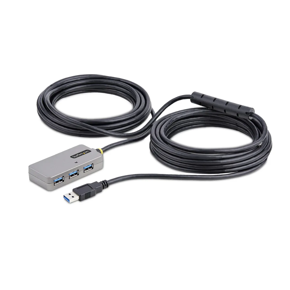 Startech USB Extender Hub, 10m USB 3.0 Extension Cable with 4-Port USB Hub, Active/Bus Powered USB Repeater Cable, Optional 20W Power Supply Included - USB-A Hub w/ ESD Protection (U01043-USB-EXTENDER)
