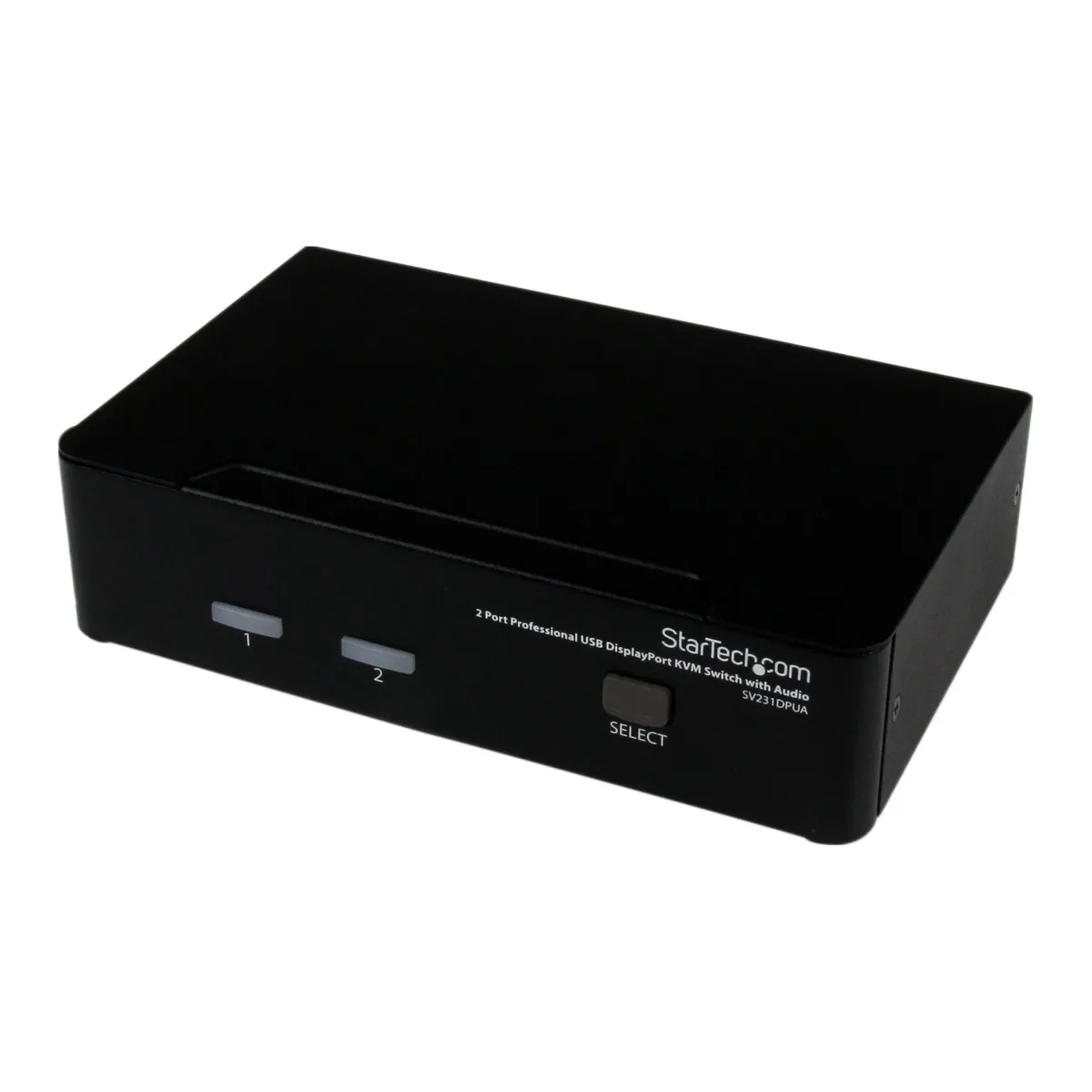 Startech 2 Port DisplayPort KVM Switch - 2560x1600 @60Hz - Dual Port DP USB, Keyboard, Video, Mouse Switch Box w/ Audio for Computers and Monitors (SV231DPUA)