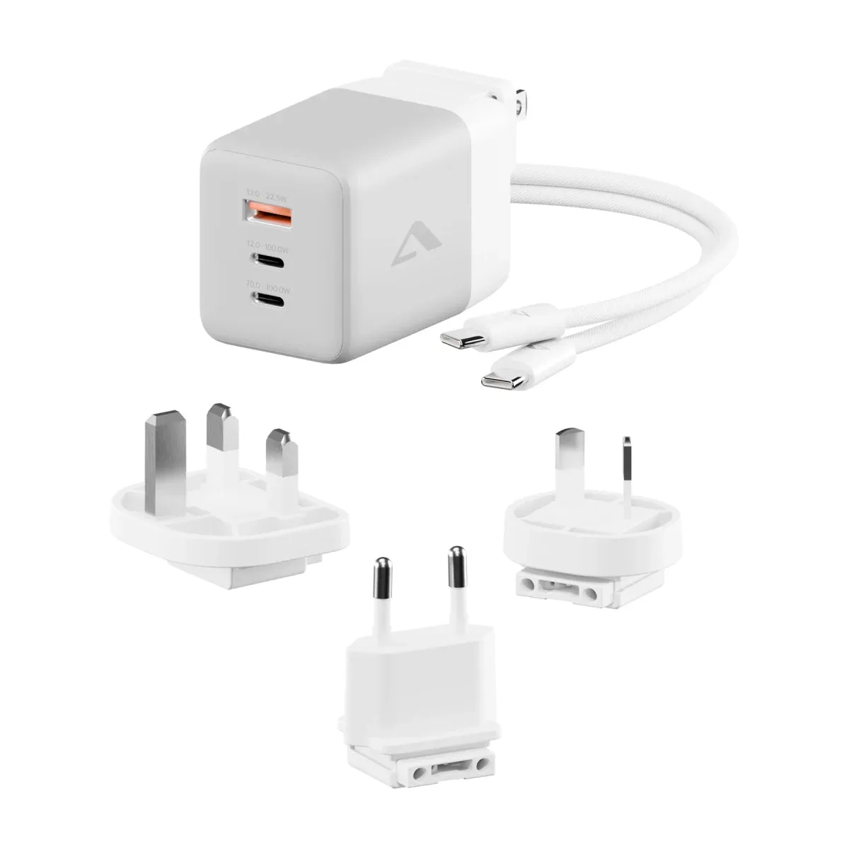 3X100 RAPID POWER 100W MULTI COUNTRY TRAVEL GAN CHARGER