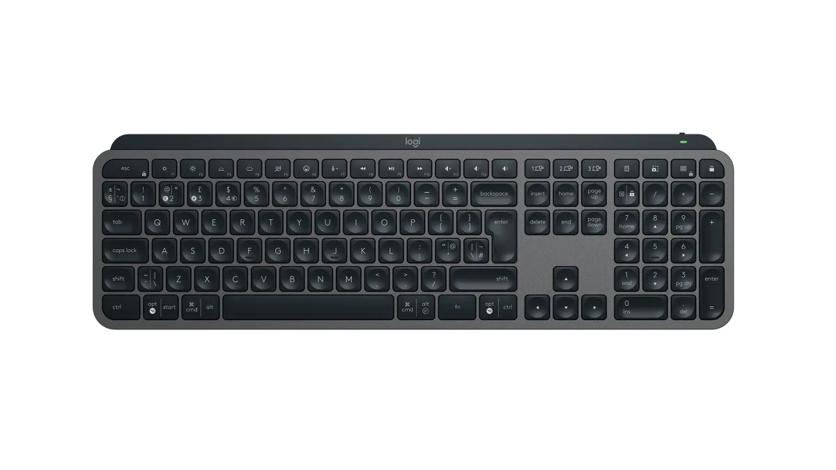 Logitech MX Keys S - Keyboard - backlit - wireless - Bluetooth LE - QWERTY - UK - key switch: Scissor-Key - graphite