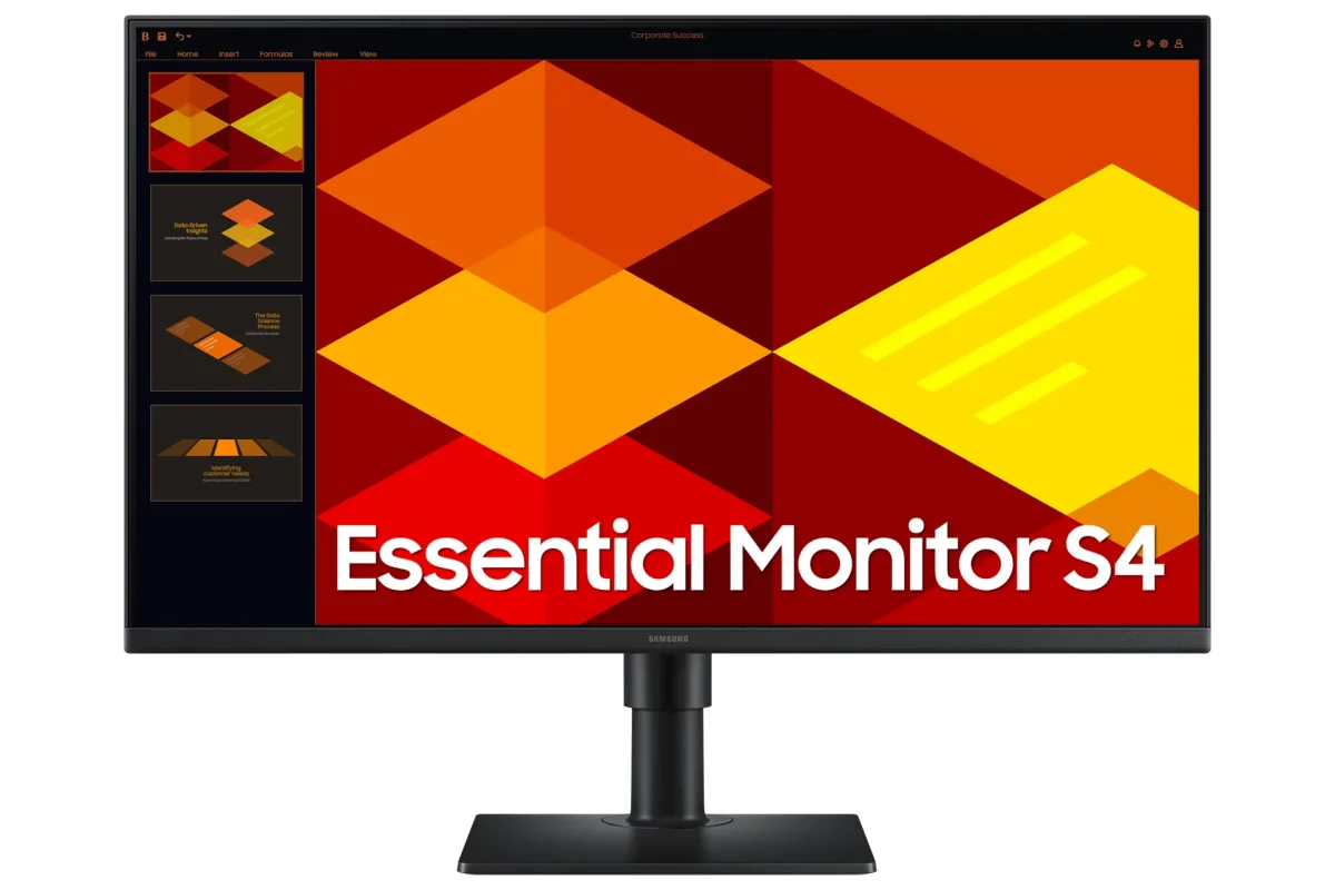 Samsung S27D400GAU - S40GD Series - LED monitor - 27" - 1920 x 1080 Full HD (1080p) @ 100 Hz - IPS - 250 cd/m² - 1000:1 - 5 ms - 2xHDMI, DisplayPort - black