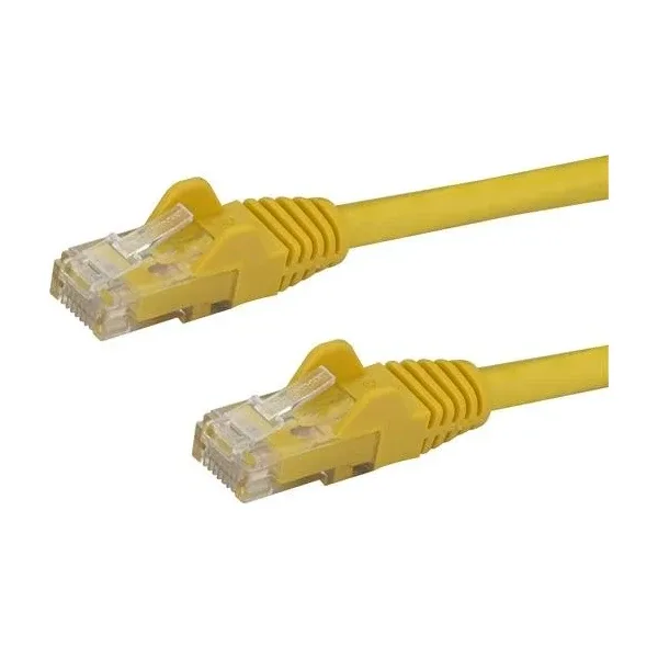 Startech 50cm CAT6 Ethernet Cable, 10 Gigabit Snagless RJ45 650MHz 100W PoE Patch Cord, CAT 6 10GbE UTP Network Cable w/Strain Relief, Yellow, Wiring is UL Certified/TIA - Category 6 - 24AWG (N6PATC50CMYL) - Network cable - RJ-45 (M) to RJ-45 (M) - 50 cm - UTP - CAT 6 - snagless, stranded - yellow