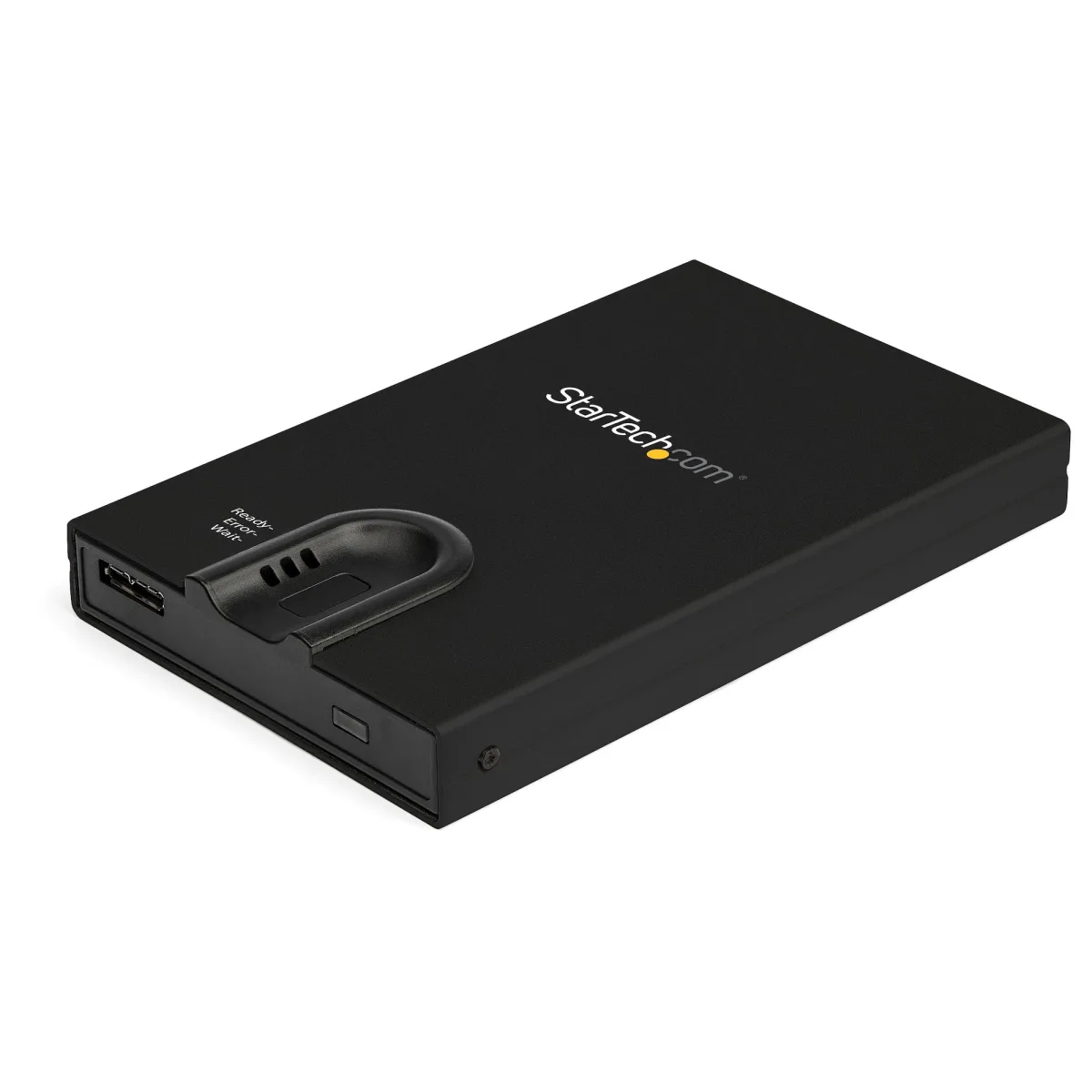 Startech USB 3.0 to 2.5-inch SATA External Hard Drive Enclosure with Secure Biometric Fingerprint/Password Access for 256-bit AES Encrypted USB 3.1 Gen 1 5Gbps SSD/HDD Data Transfer - Portable Vented Aluminum Case - 8 fingerprints and permissions - OS Independent - Storage enclosure - 2.5" - SATA 6Gb/s - USB 3.0 - black - TAA Compliant