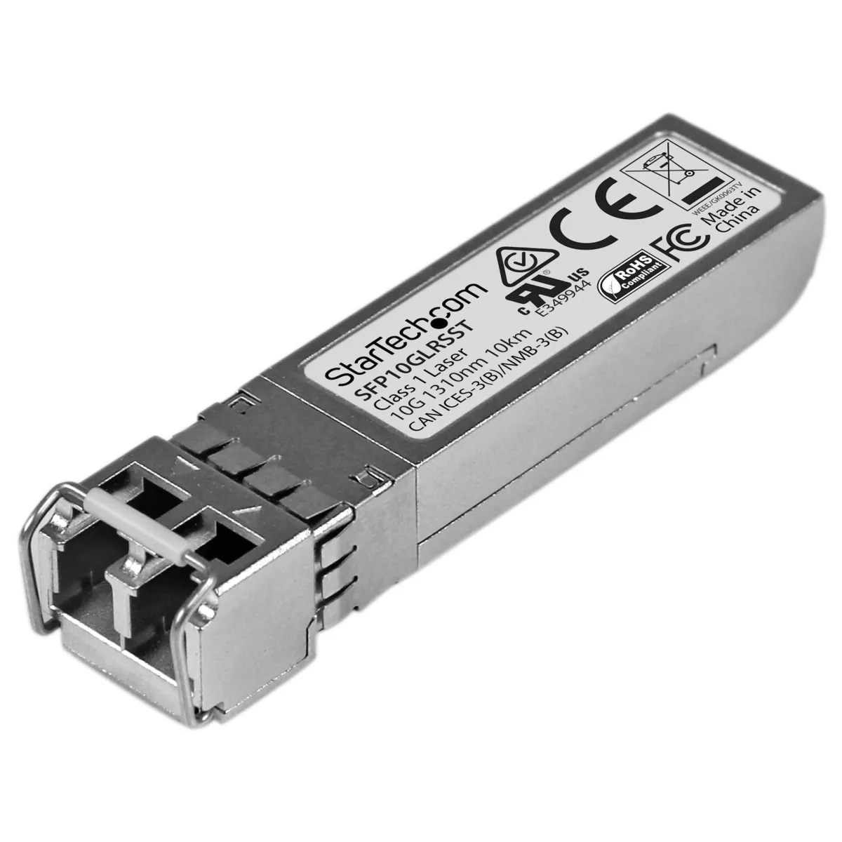 Startech Cisco SFP-10G-LR-S Compatible SFP+ Module, 10GBASE-LR, 10GbE Single Mode (SMF) Fiber SMF Optic Transceiver, 10GbE SFP+ LC Connector, 10km, 1310nm, DDM, Cisco Firepower, ASR9000 - Lifetime Warranty (SFP10GLRSST) - SFP+ transceiver module (equivalent to: Cisco SFP-10G-LR-S) - 10GbE - 10GBase-LR - LC single-mode - up to 10 km - 1310 nm