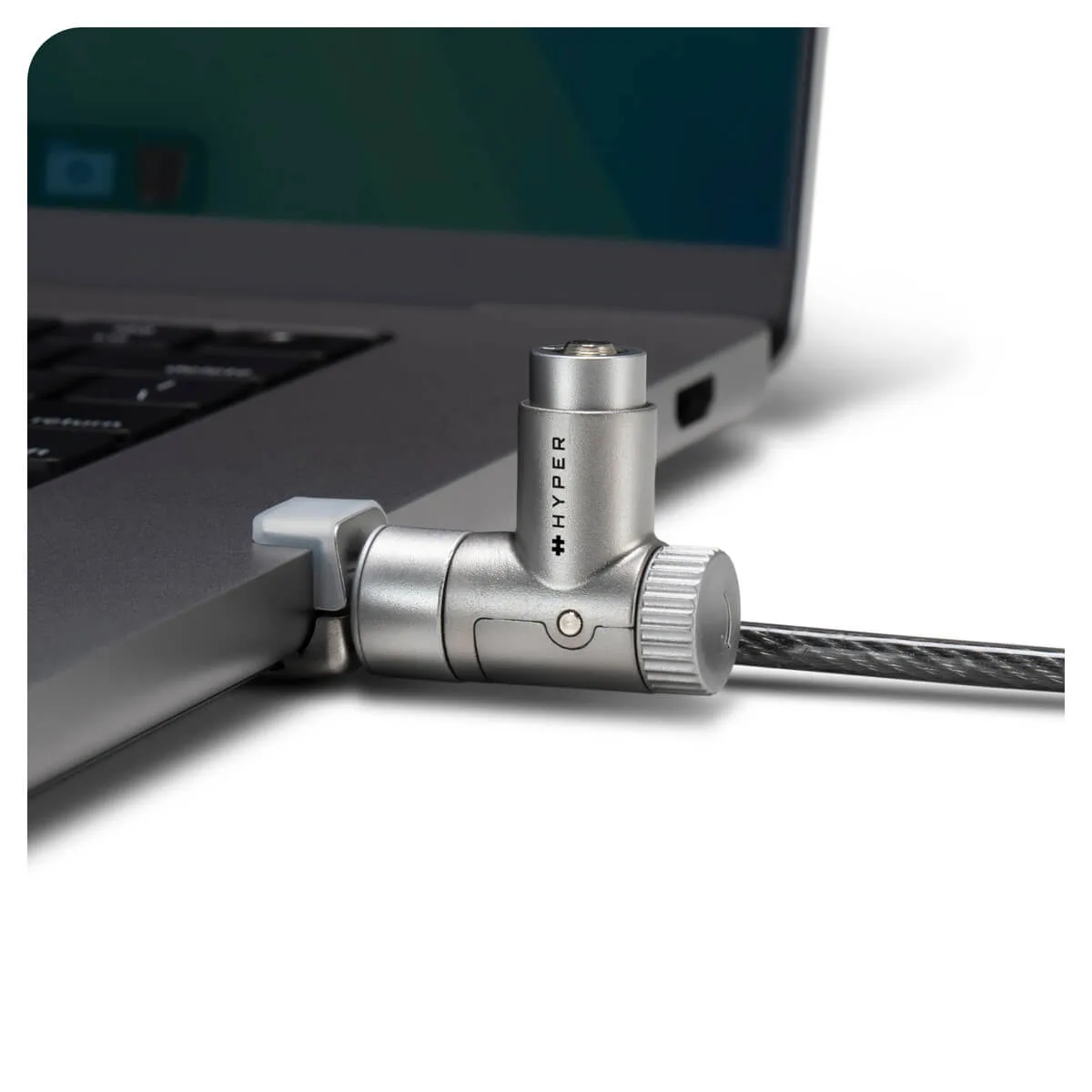 HyperShield - Security cable lock - silver - 2 m