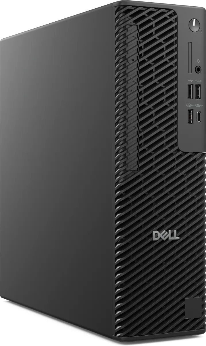 Dell Pro Max Slim FCS1250 - AI PC - slim desktop Core Ultra 7 265 / up to 5.3 GHz - vPro Enterprise - RAM 32 GB - SSD 1 TB - SED, NVMe, TLC, Class 40 - RTX A1000 - Gigabit Ethernet - Win 11 Pro - monitor: none - black - BTS - with 3 Years Basic Onsite