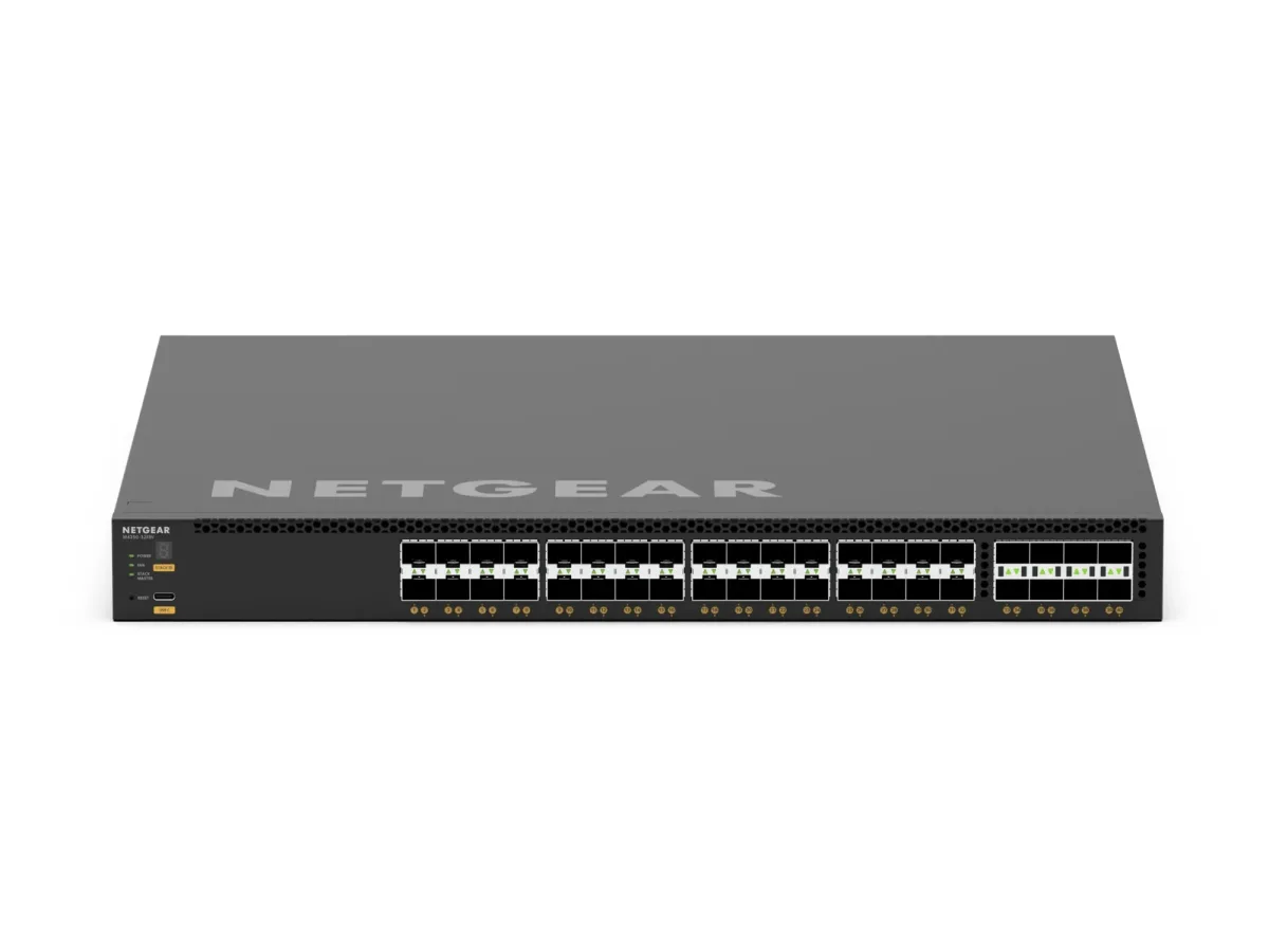 NETGEAR M4350 Series M4350-32F8V - Switch - L3 - Managed - 32 x 10 Gigabit SFP+ + 8 x 25 Gigabit SFP28 - front to back airflow - rack-mountable
