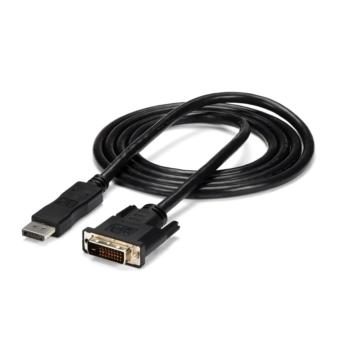 StarTech 6ft / 1.8m DisplayPort to DVI Cable - 1920x1200 - DVI Adapter Cable - Multi Monitor Solution for DP to DVI Setup (DP2DVIMM6)