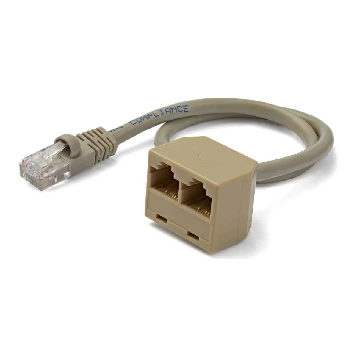 Startech 2-to-1 RJ45 10/100 Mbps Splitter/Combiner - One adapter required at each end of the connection - Network splitter - RJ-45 (M) to RJ-45 (F)