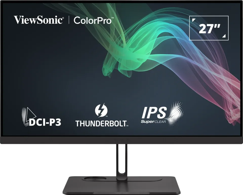 ViewSonic ColorPro VP2776T-4K - LED monitor - 27" - 3840 x 2160 4K @ 60 Hz - IPS - 400 cd/m² - 2000:1 - DisplayHDR 400 - 5 ms - 2xHDMI, DisplayPort, USB-C - speakers