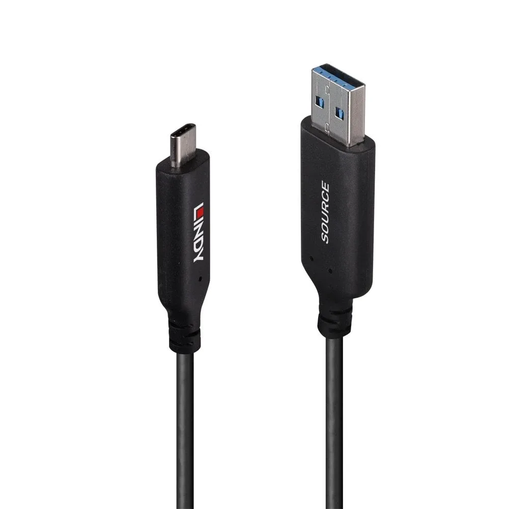 Lindy 43395 10M USB 3.2 Gen 1 Type a to C Hybrid Cable