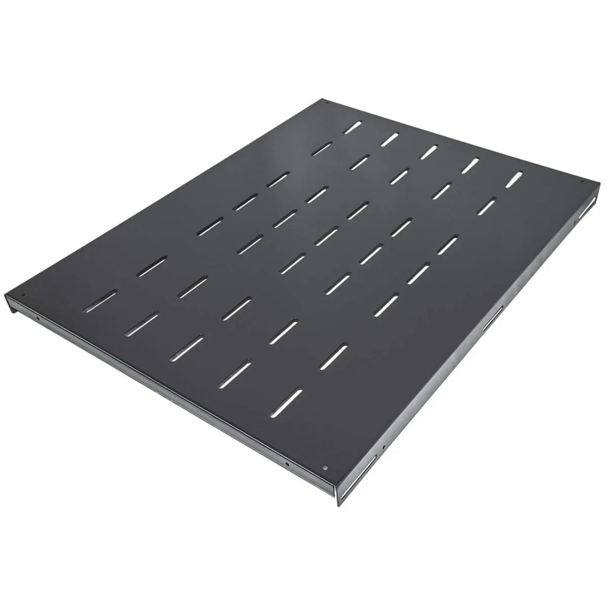 Intellinet 712576 19" Fixed Shelf 1U 600MM Black -Heavy Duty Metal