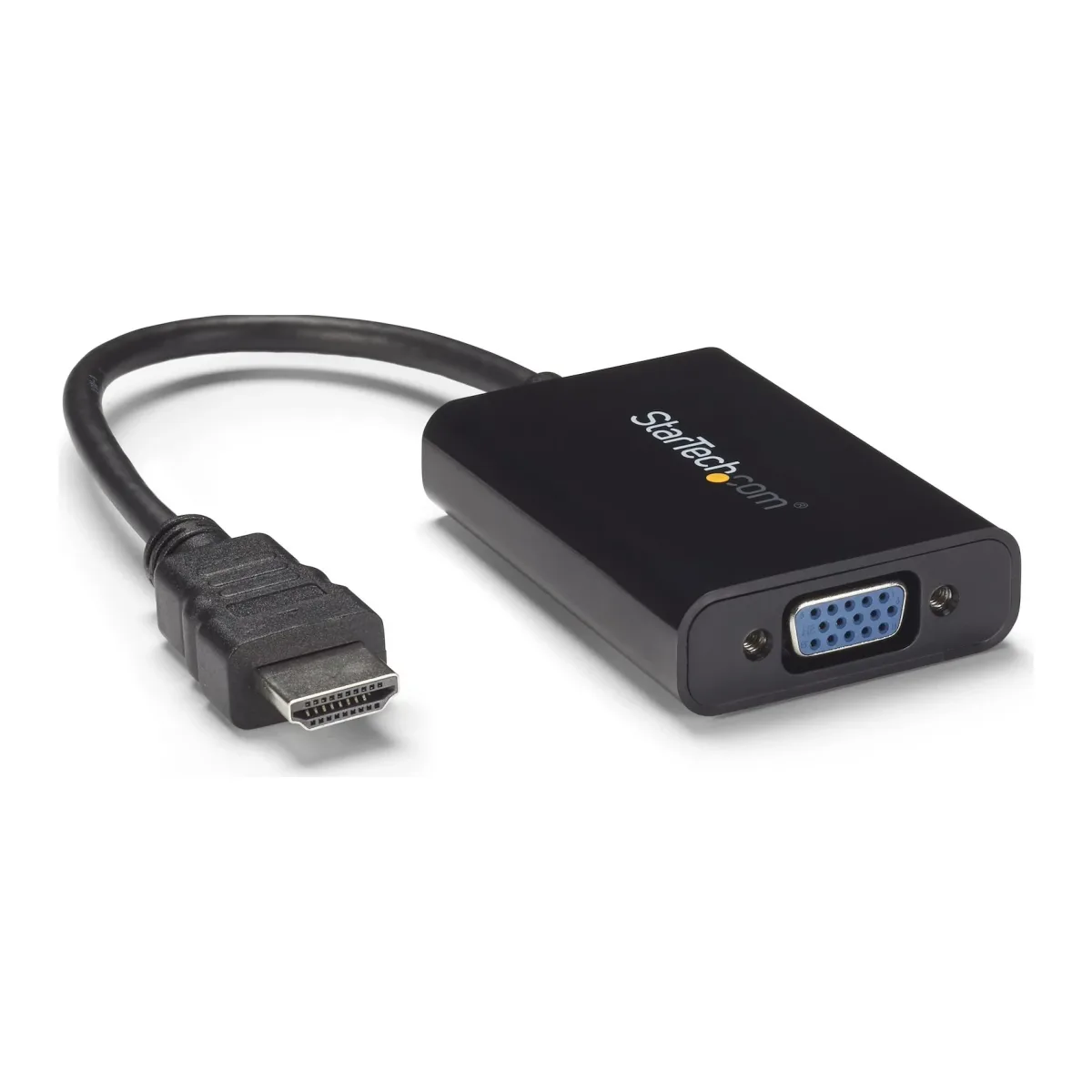 Startech HDMI to VGA Video Adapter Converter with Audio for Desktop PC / Laptop / Ultrabook - 1920x1080 - Adapter - HDMI male to HD-15 (VGA), mini jack, Micro-USB Type B female - 25 cm - black - 1080p support, active - for P/N: DK30CH2DEP, DK30CH2DEPUE, MST30C2DPPD