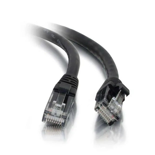 C2G Cat5e Booted Unshielded (UTP) Network Patch Cable - Patch cable - RJ-45 (M) to RJ-45 (M) - 2 m - UTP - CAT 5e - molded, snagless, stranded - black