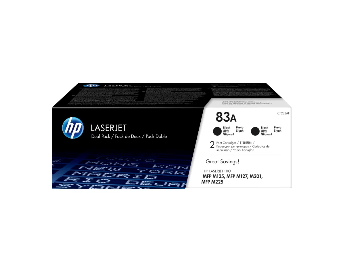 HP 83A - CF283AD - 2 x Black - Toner cartridge