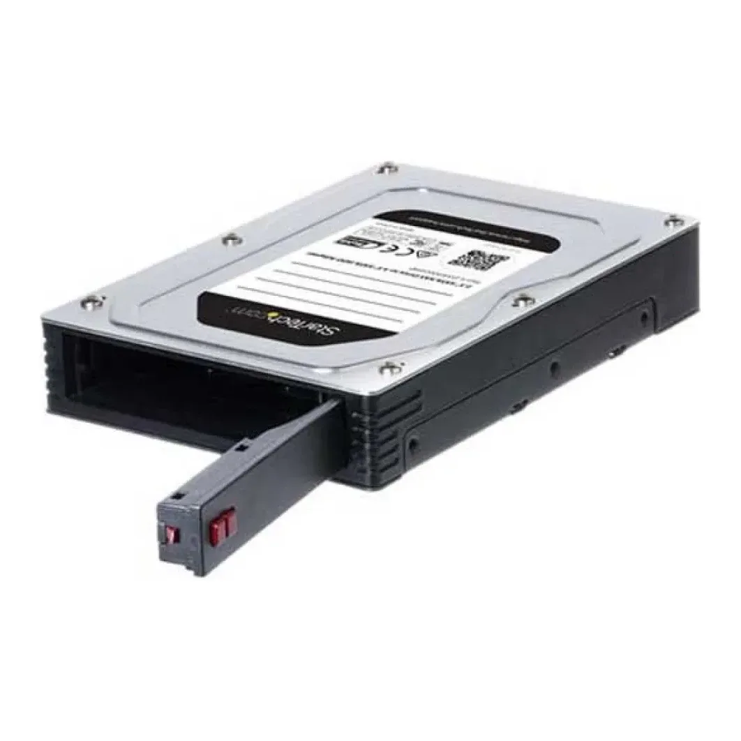 Startech 2.5 to 3.5 Hard Drive Adapter - For SATA and SAS SSDs/HDDs - SSD Enclosure - HDD Enclosure - Internal Hard Drive Enclosure (25SATSAS35HD)